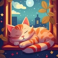 Tonos Reconfortantes Para El Descanso Nocturno De Los Gatos