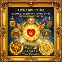 ОСЬ ЕДИНСТВА! ВОЗРОЖДЕНИЕ ЕДИНОГО ЧЕЛОВЕЧЕСТВА, ВСЕМИРНОГО ОТЕЧЕСТВА!