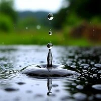 A drop of rain