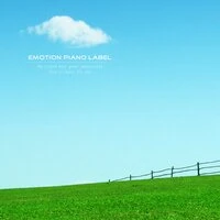 Piano with clear natural scenery