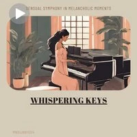Whispering Keys: Sensual Symphony in Melancholic Moments
