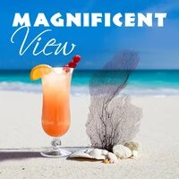 Magnificent View - Relaxing Sun, Sunbathe, Hotel Lobby, Cote d'Azur, Azure Water, Green Vegetation
