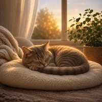 Тихий Сон Любимой Кошки. Успокаивающая Музыка Для Кошек, Котят И Домашнего Отдыха