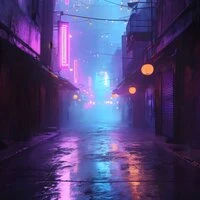 Brazilian Phonk Neon Rain
