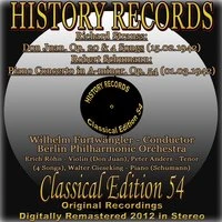 Richard Strauss: Don Juan, Op. 20 and 4 Songs - Robert Schumann: Piano Concerto in A Minor, Op. 54