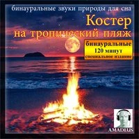 бинауральные звуки природы для сна: Костер на тропический пляж: 120 минут специальное издание