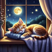 Котёнок в лунном окне (Детские колыбельные)