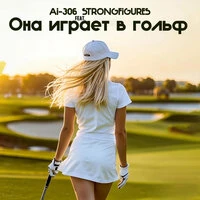 Она играет в гольф