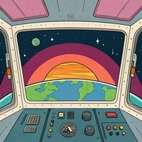 Лоу-фай для космического рассвета