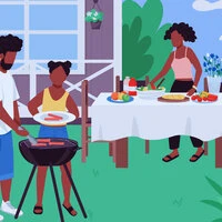 pov: ur at a cookout
