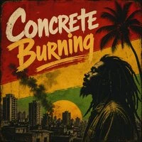 concrete burning